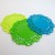 Silicone lace coaster - yellow, green and blue