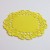 Silicone lace coaster - yellow